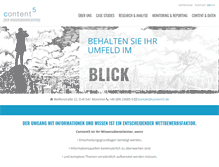 Tablet Screenshot of content5.de
